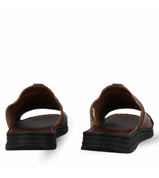 Mens Leather Comfort Mules Parex 12127061