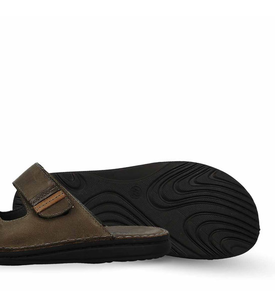 Mens Leather Comfort Mules Parex 12127062