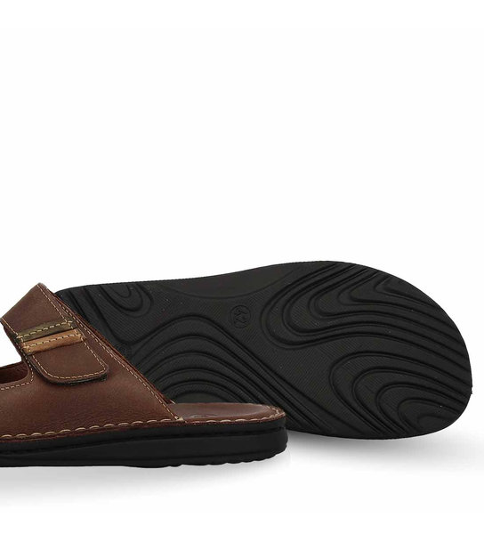 Mens Leather Comfort Mules Parex 12127062