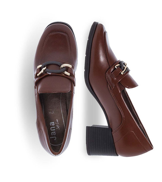 Scarpe Donna Jana Francesina H – Moda E Comfort In Larghezza H, Tacco 5.5 Cm, Materiale Sintetico, Realizzate Con PET Riciclato