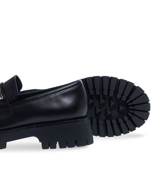 Womens Moccasins Leather Guess Fl7Ilrlea14