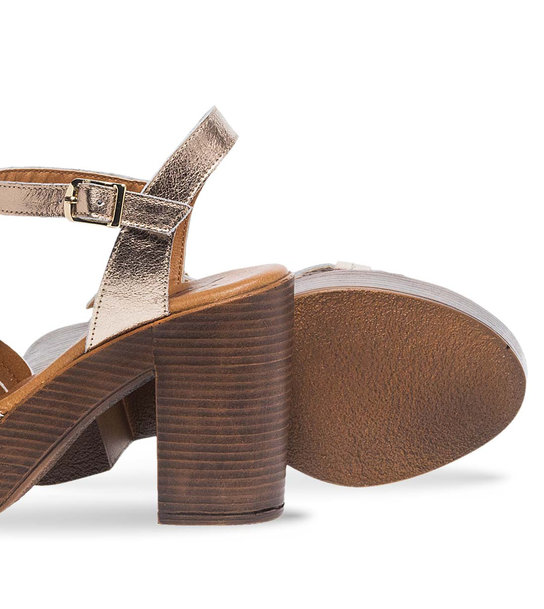 Γυναικεία Δερμάτινα Πέδιλα Mε Τακούνι Parex 11627150