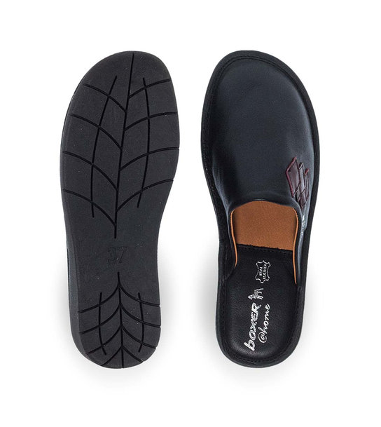 Γυναικείες Δερμάτινες Παντόφλες Σπιτιού Boxer 68026-10011