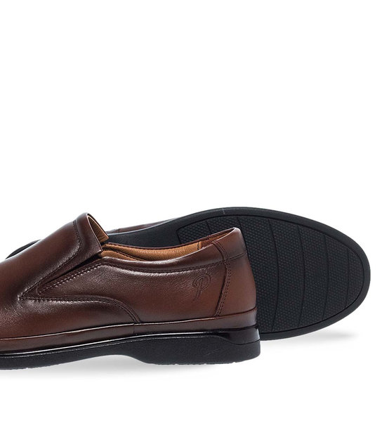 Mens Leather Slip On Shoes Parex 12928019