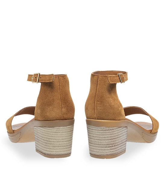 Womens Leather Heeled Sandals Parex 11623065