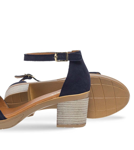 Womens Leather Heeled Sandals Parex 11623065