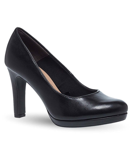 Women's Leather Pumps Tamaris 1-1-22426-41 020 ΜΑΥΡΟ Parex