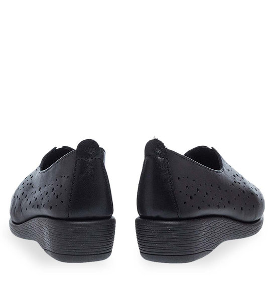 Womens Leather Slip On Shoes Flex & Go 12929006