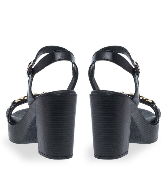 Womens Leather Heeled Sandals Parex 11629129