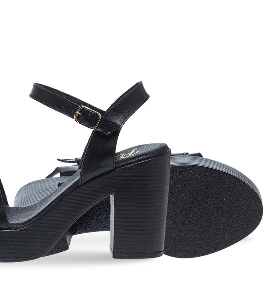 Womens Leather Heeled Sandals Parex 11629129