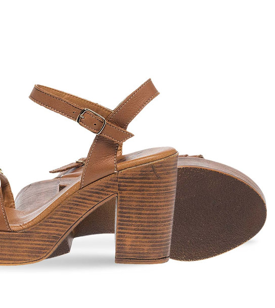 Womens Leather Heeled Sandals Parex 11629129