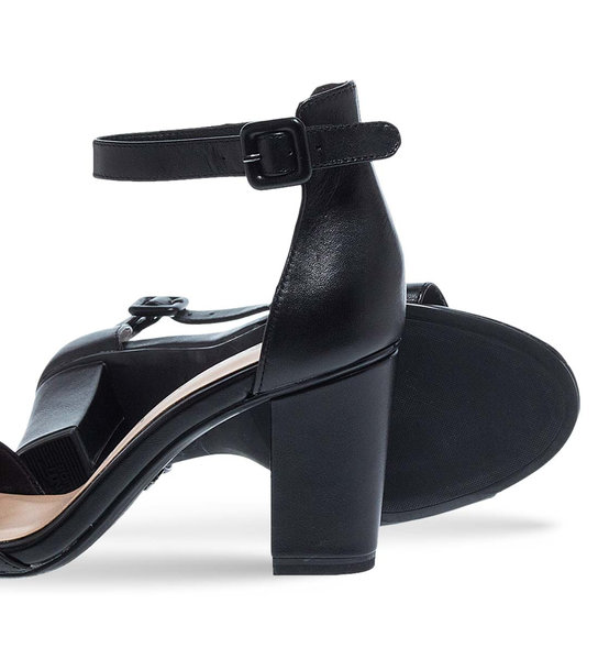 Γυναικεία Δερμάτινα Πέδιλα Με Τακούνι Tamaris 1-1-28326-42 001