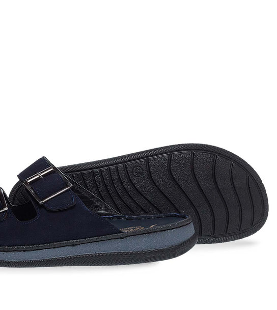 Mens Leather Comfort Mules Parex 12127074