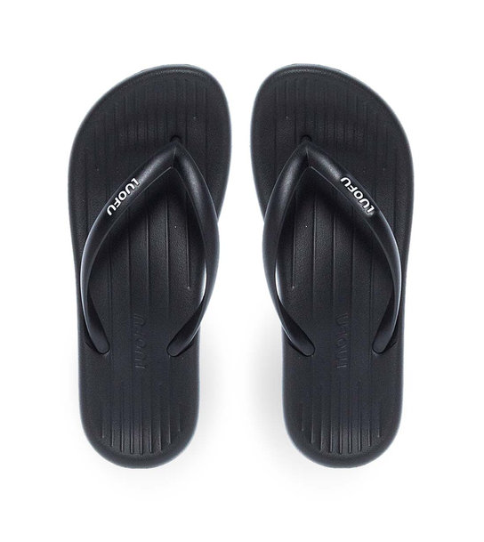 Women's Flip Flops Luofu 11829029 - ΜΑΥΡΟ | Parex