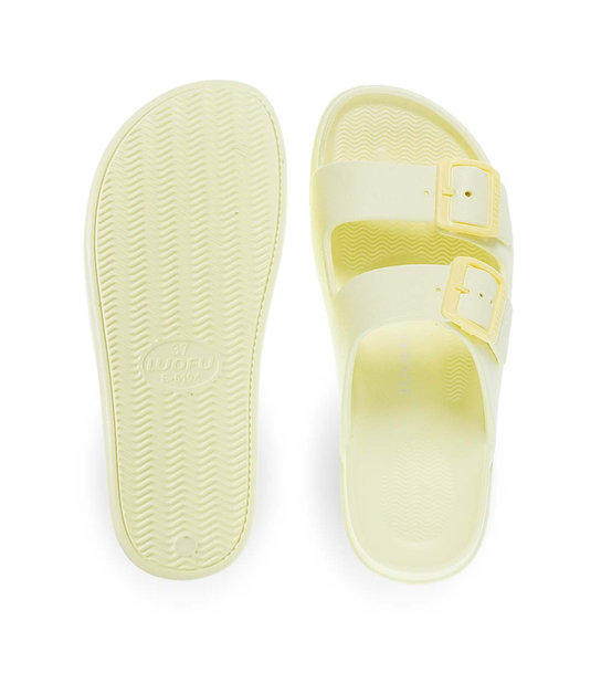 Womens Slides With Two Straps Luofu 11829034