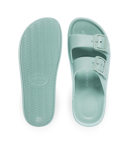 Womens Slides With Two Straps Luofu 11829034