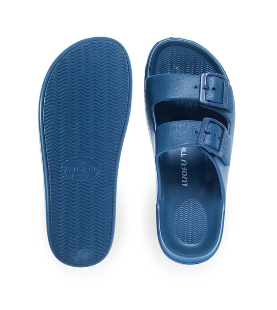 Womens Slides With Two Straps Luofu 11829034