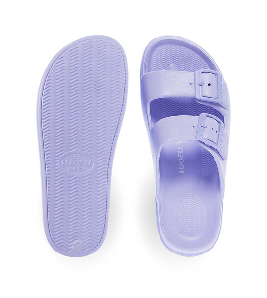 Womens Slides With Two Straps Luofu 11829034