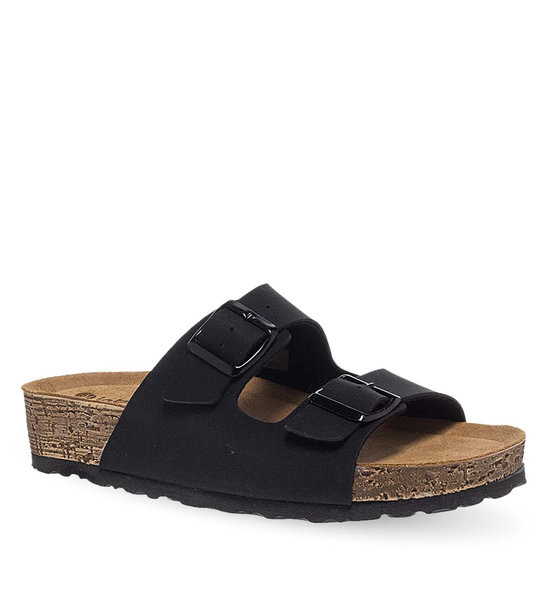 Women's Comfort Mules Inblu Nm000034 014 ΜΑΥΡΟ Parex