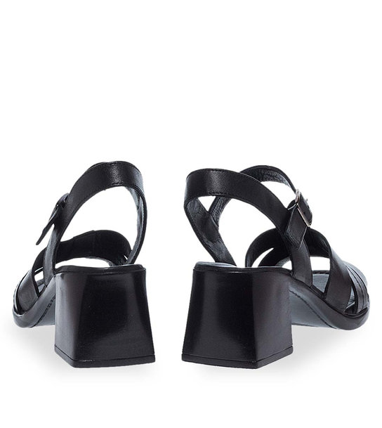 Γυναικεία Δερμάτινα Πέδιλα Mε Τακούνι Parex 11629290