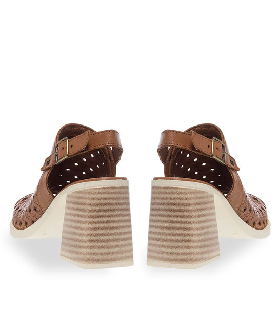 Γυναικεία Δερμάτινα Πέδιλα Mε Τακούνι Parex 11629292