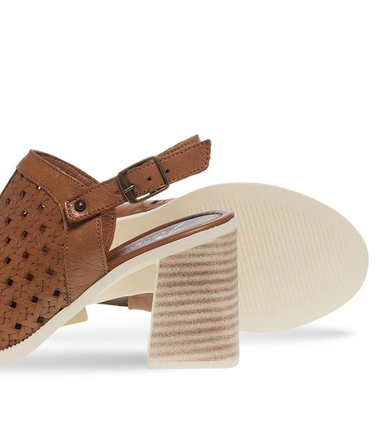 Γυναικεία Δερμάτινα Πέδιλα Mε Τακούνι Parex 11629292