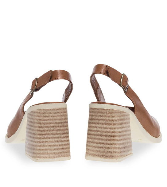 Γυναικεία Δερμάτινα Πέδιλα Mε Τακούνι Parex 11629293