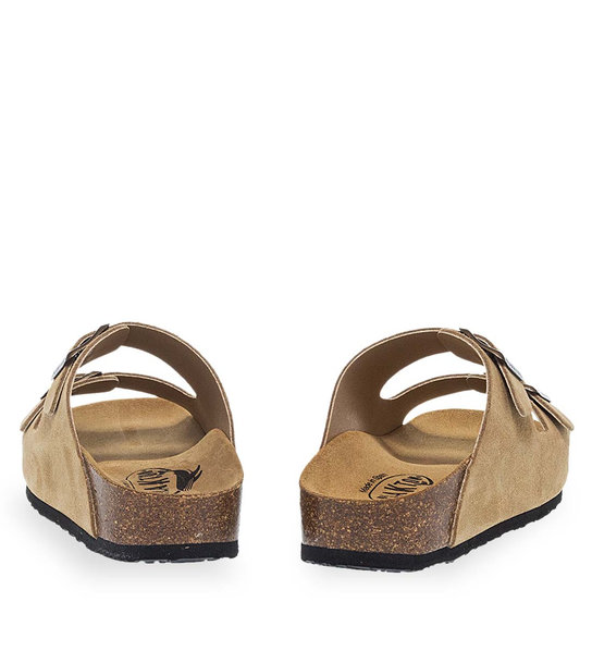 Womens Leather sandals Plakton 340010 Tan 106X