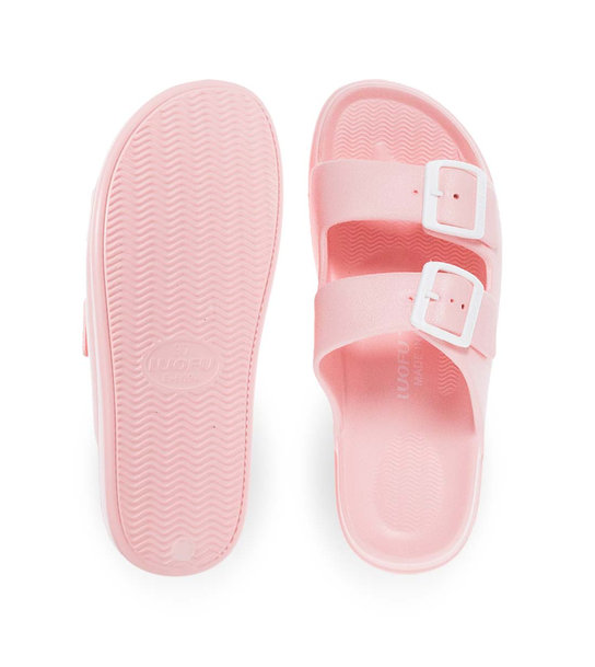 Womens Slides With Two Straps Luofu 11829118