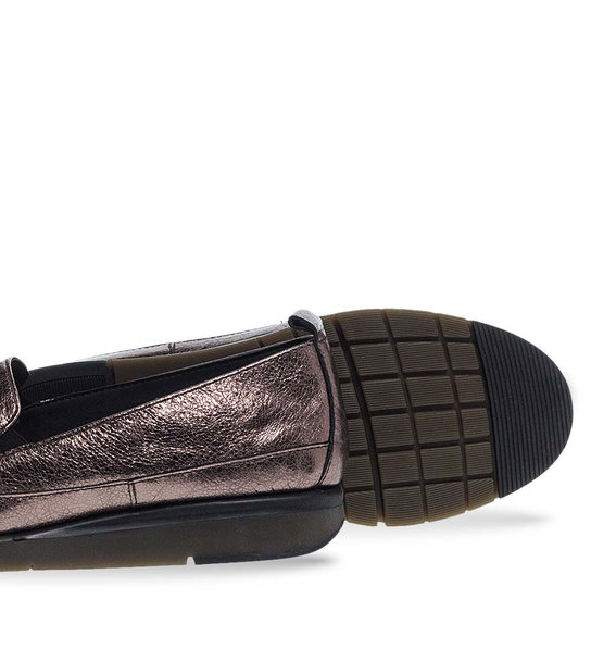 Γυναικεία Δερμάτινα Slip On Παπούτσια Flex & Go 12930016