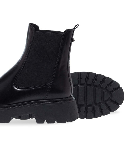 Womens Leather Ankle Boots Maison Minrelle 10330113