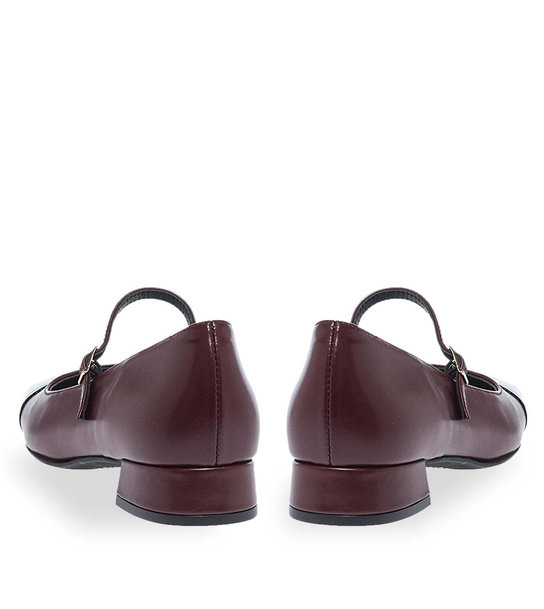 Womens Leather Mary Jane Shoes Maison Minrelle 13230003