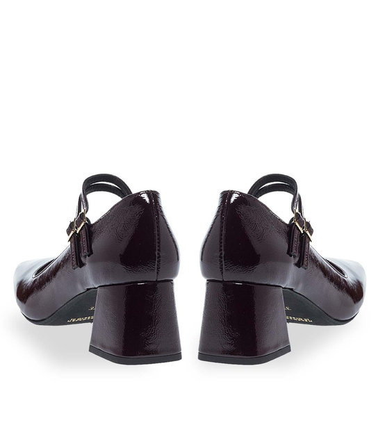 Womens Leather Mary Jane Shoes Maison Minrelle 13230008