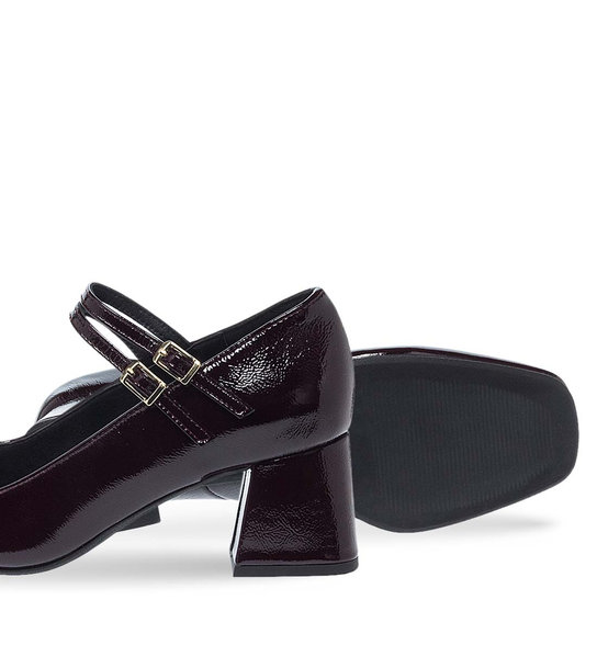 Womens Leather Mary Jane Shoes Maison Minrelle 13230008