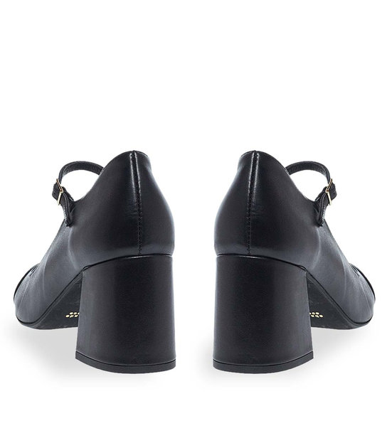 Womens Leather Mary Jane Shoes Maison Minrelle 13230009