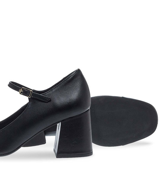 Womens Leather Mary Jane Shoes Maison Minrelle 13230009