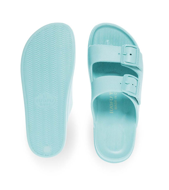 Womens Slides With Two Straps Luofu 11829034