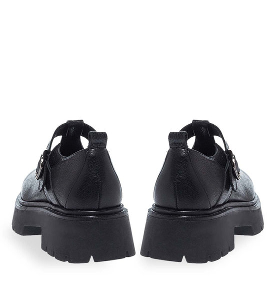 Womens Leather Mary Jane Shoes Maison Minrelle 12330000