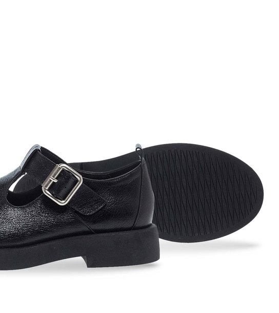 Womens Leather Mary Jane Shoes Maison Minrelle 13230000