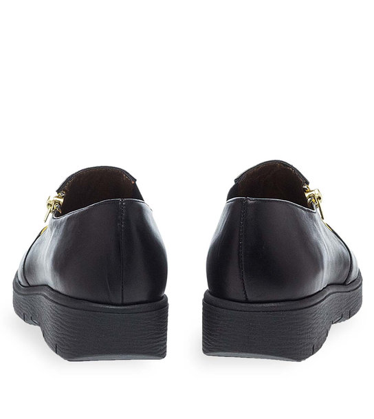 Womens Leather Slip On Shoes Parex 12930029