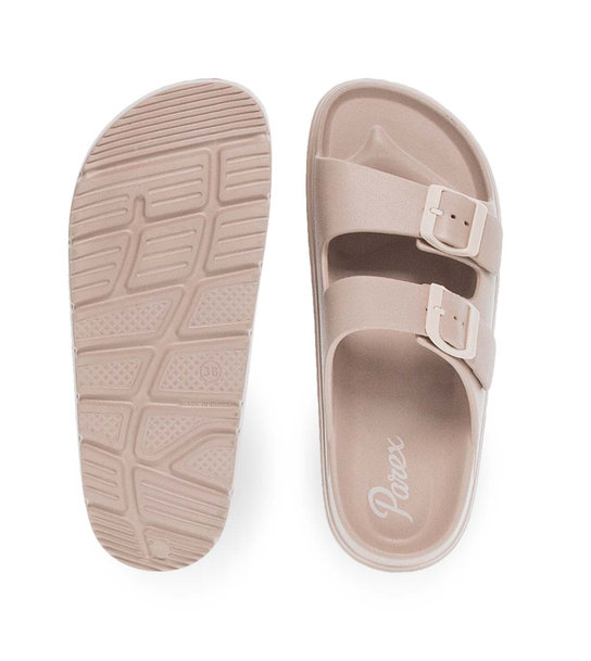 Womens Slides With Two Straps Parex 11831038