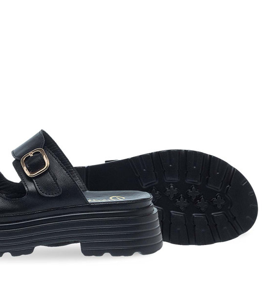 Γυναικεία Δερμάτινα Flatform Parex 12731004
