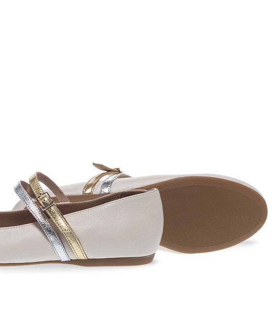 Womens Leather Ballerinas Maison Minrelle 10431025