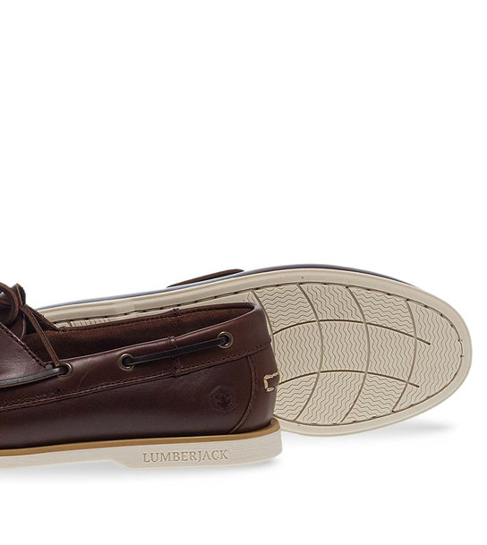 Mens Leather Boat Shoes Lumberjack Lu0Shsm07804005B0300