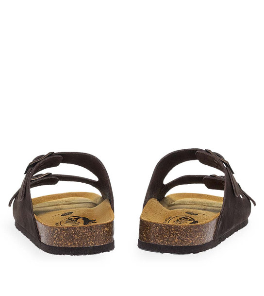 Womens Leather Sandals Plakton 180010 Marron Sa