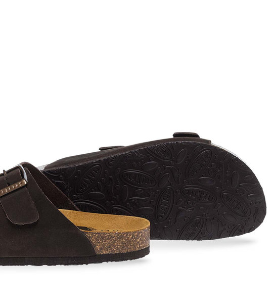 Womens Leather Sandals Plakton 180010 Marron Sa