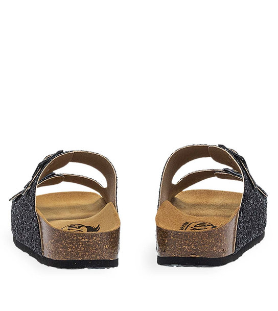 Womens Leather Sandals Plakton 340010 Negro 30