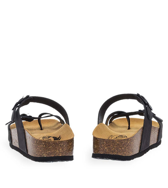 Γυναικεία Δερμάτινα Σανδάλια Plakton 341032 Negro