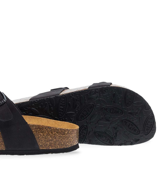 Γυναικεία Δερμάτινα Σανδάλια Plakton 341032 Negro