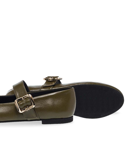 Womens Leather Ballerinas Maison Minrelle 10432014